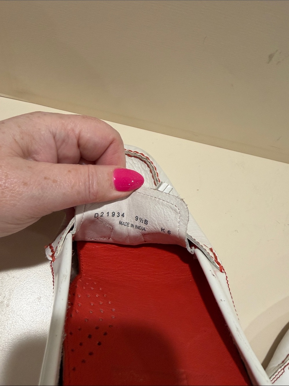 Cole Haan White and Red Leather Tassel Mules - Picture 8 of 9